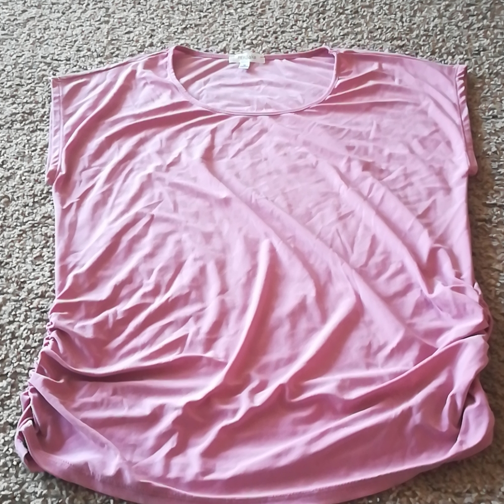 Persaya Pink Ruched Blouse